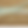 Lot de 4 metres ruban organza fin liséré or sur un coté vert d'eau 15 mm