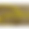 Ruban organza jaune  1 cm, ,vendu par 4 mètres, soit 0.75€ le mètre