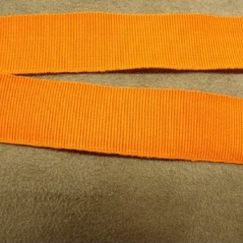 Ruban gros grain décoratifs orange, 2 cm
