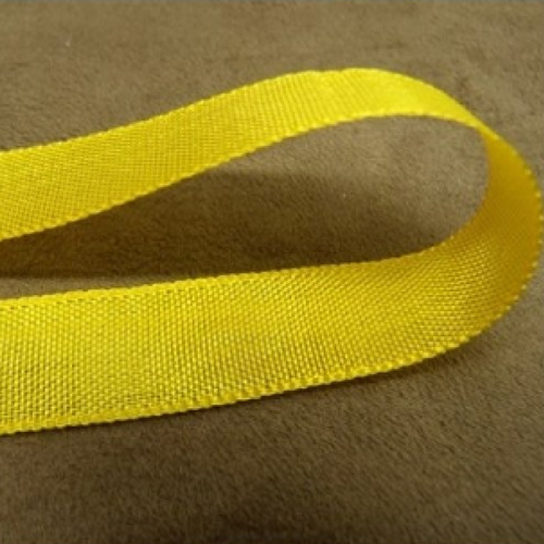 Lot de 5 metres  ruban extra fort jaune citron 15 mm