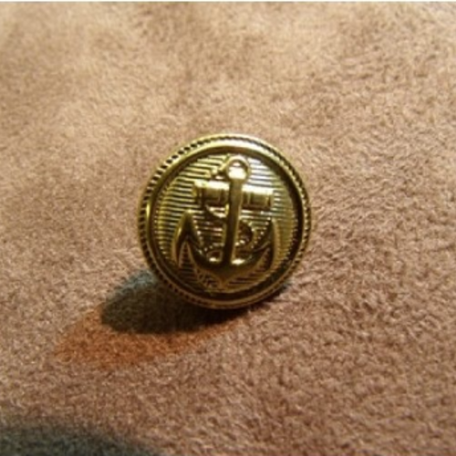 Bouton militaire / blazer or ,13 mm