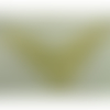 Application motif brodee en lurex-or - 35 cm / 8 cm
