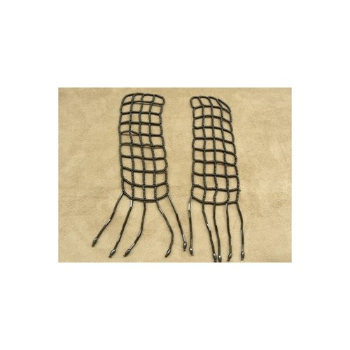 Joli épaulette perlé noir ,largeur: 4 cm / longueur: 17 cm,vendu par paire