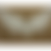 Joli incrustation blanche brodée sur voile,largeur: 45 cm / hauteur : 32 cm