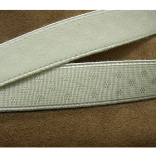 Ruban elastique velours blanc ,20 mm