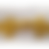 Bouton brandebourg jaune,longueur 14 cm sur largeur de 5,5 cm
