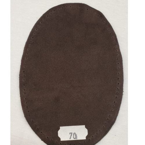 Nouvelle coudiere marron foncé, façon daim en polyester taille:moyenne  hauteur 13,5cm / largeur 9,5cm