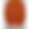 Nouvelle coudiere orange façon daim en polyester taille:moyenne  hauteur 13,5cm / largeur 9,5cm