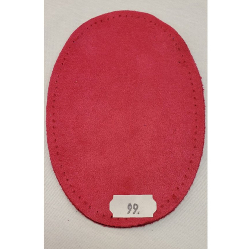 Nouvelle coudiere rose façon daim en polyester taille: moyenne hauteur 13,5cm / largeur 9,5cm