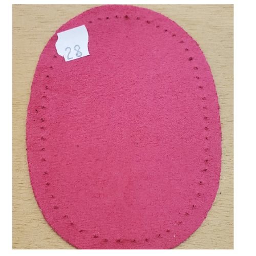 Petite coudiere simili daim rose fushia / hauteur 10 cm / largeur 7.5 cm