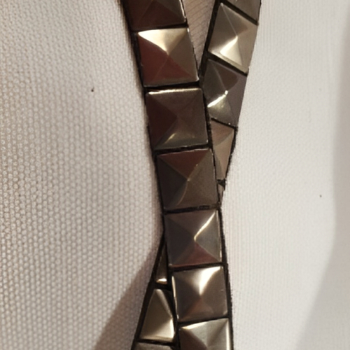Nouveau ruban fantaisie gris anthracite ,1 cm
