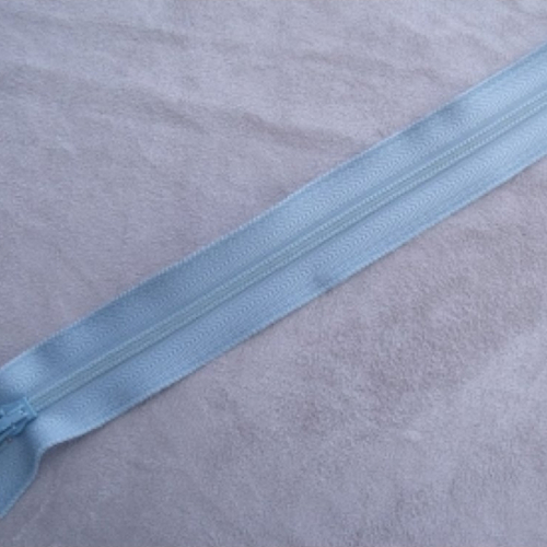 Fermeture a glissière bleu gris,18 cm, de belle qualité
