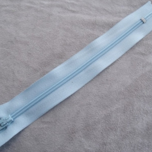 Fermeture a glissière bleu azurin,15 cm