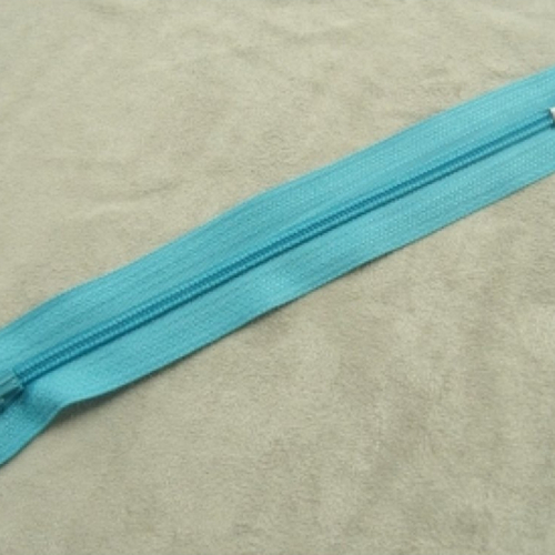 Fermeture a glissière bleu turquoise ,16 cm