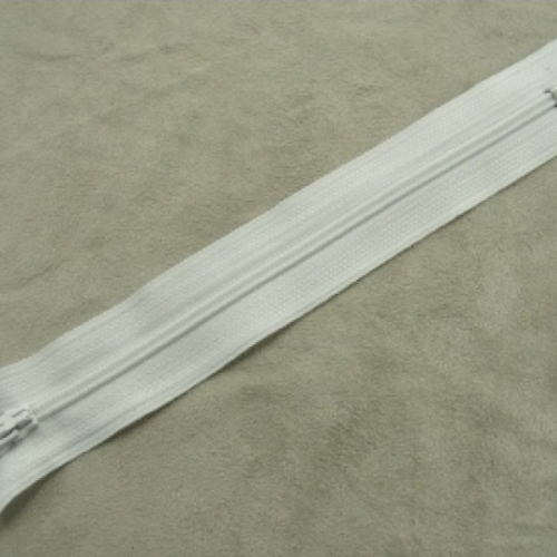 Fermeture a glissière blanche ,16 cm