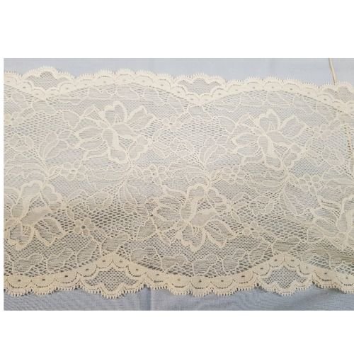 Nouvelle dentelle de calais jaune, 16 cm, de fabrication française
