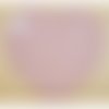 Petite coudiere simili daim rose  motif coeur largeur 10 cm /hauteur 10 cm