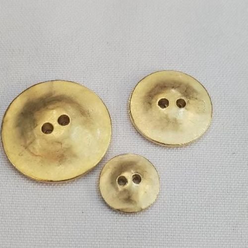 Bouton acrylique or mat moderne – 15, 23 ou 28 mm