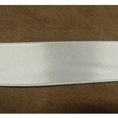 Ruban satin blanc 25 mm