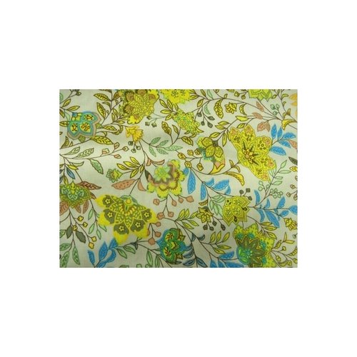Tissu coton imprimé fleur multicolore,150 cm, idéal pour toutes vos réalisations et créations