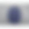 Coudiere bleu roi façon daim taille moyenne  hauteur 13,5cm / largeur 9,5cm