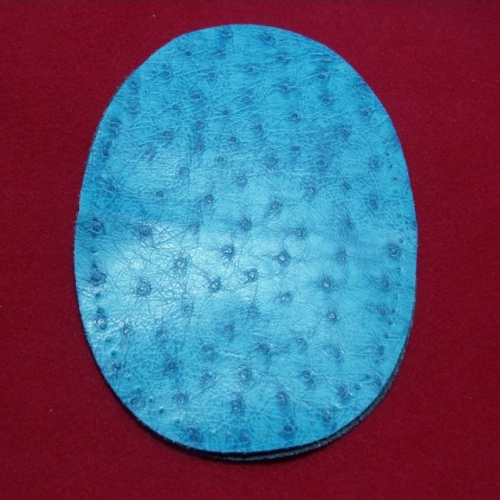 Coudiere turquoise skai taille moyenne ,: hauteur 13,5cm / largeur 9,5cm