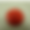 Bouton acrylique petit losange relief rouge,28 mm