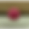 Bouton acrylique à 4 trous rose fuschia,18 mm