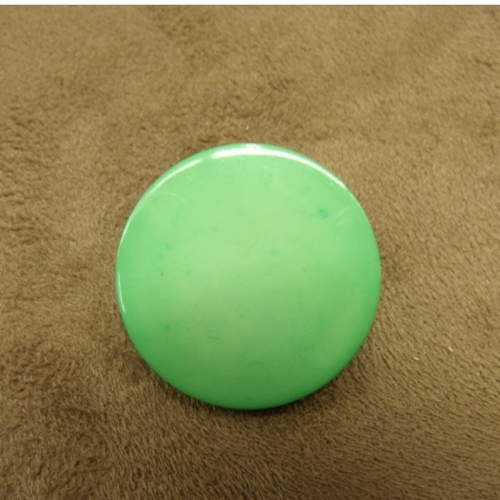 Bouton acrylique rond vert,26 mm, de belle qualité