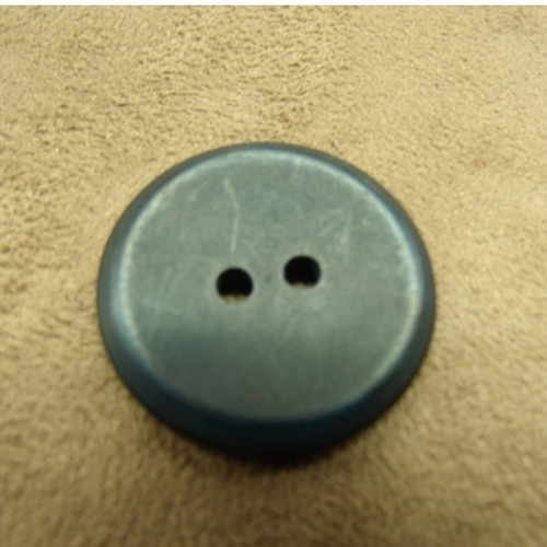 Bouton acrylique rond à 2 trous noir,28 mm