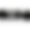 Bouton brandebourg noir, longueur de 7cm sur largeur de 2,5cm