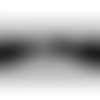 Bouton brandebourg noir,longueur de 7cm sur largeur de 1,5cm