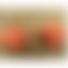 Bouton brandebourg rouge,longueur de 5,5cm sur la largeur de 2,5cm