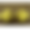 Bouton brandebourg jaune ,longueur de 5,5cm sur la largeur de 2,5cm