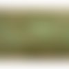 Dentelle de calais polyester kaki lurex argent 7,5 cm ,de fabrication française