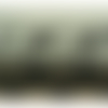 Dentelle de calais noire brodé sur tulle,15 cm, tulle finement surbrodé motif ouillets sur une bordure, de fabrication française
