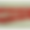Fine dentelle calais rouge de fabrication française,3 cm ,bordure festonnée motif fleurs