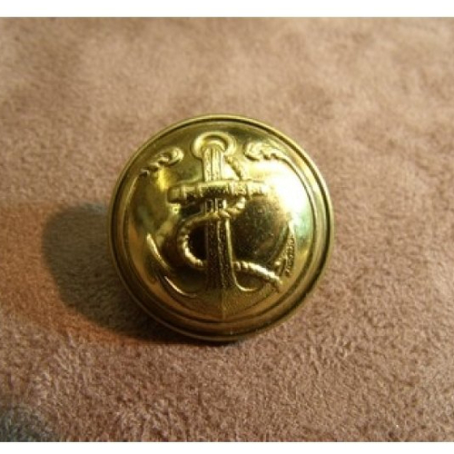 Bouton militaire /blazer or ancre marine,25 mm