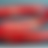 Ruban rouge irisé à frange rouge, 15 mm, super tendance