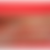 Ruban frange rouge multicolore, 6 cm