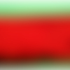 Ruban frange rouge lainage, 7 cm