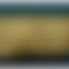 Ruban frange jaune paille et blanc, coton, 4 cm, super tendance