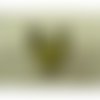 Ecusson militaire thermocollant noir et jaune ,largeur 4cm sur hauteur 3cm