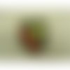 Ecusson militaire à coudre kaki, jaune, rouge, largeur 4cm sur hauteur 5cm