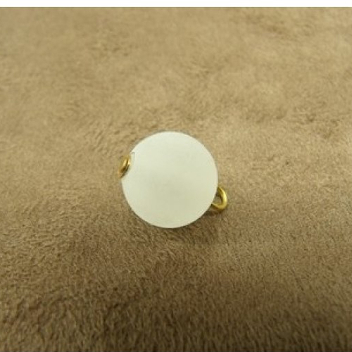 Joli bouton-perle nacre irisé 12 mm