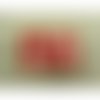 Ecusson militaire à coudre rouge et blanc motif 173, largeur 7cm hauteur 4cm