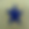 Ecusson thermocollant etoile bleu, largeur 5 cm sur hauteur 5cm