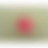 Ecusson à coudre motif trèfle rose ,largeur 4cm sur hauteur 4cm