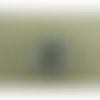 Ecusson japonais thermocollant noir et argent , 6 cm