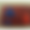 Ecusson thermocollant- caoutchouc multicolore, largeur 9,5cm sur hauteur 6,5cm
